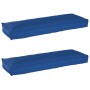 Cojines de Palet para Banco 2 pcs Azul Real 120x40x8 cm Tela Oxford de , Cojines para sillas y sofás - Ref: Foro24-42001705, ...