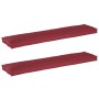 Cojines de Palet para Banco 2 pcs Rojo Vino 180x40x8 cm Tela Oxford de , Cojines para sillas y sofás - Ref: Foro24-42001724, ...
