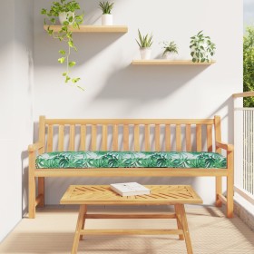 Cojines para Palets para Banco 2 pcs Patrón de Hojas 180x40x8 cm Tela Oxford de , Cojines para sillas y sofás - Ref: Foro24-4...