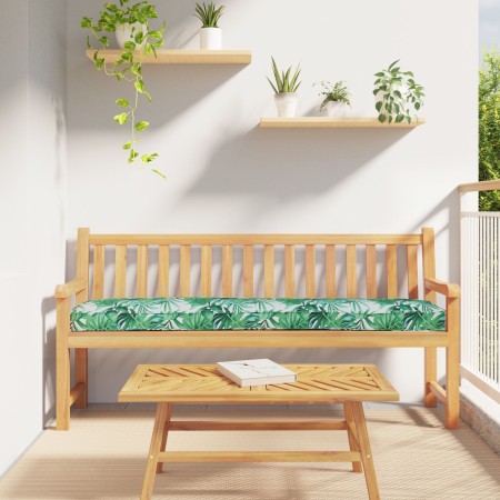 Cojines para Palets para Banco 2 pcs Patrón de Hojas 180x40x8 cm Tela Oxford de , Cojines para sillas y sofás - Ref: Foro24-4...