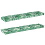 Cojines para Palets para Banco 2 pcs Patrón de Hojas 180x40x8 cm Tela Oxford de , Cojines para sillas y sofás - Ref: Foro24-4...