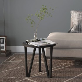 Mesita de centro MDF negra Ø35 cm de vidaXL, Mesas auxiliares - Ref: Foro24-331667, Precio: 33,12 €, Descuento: %