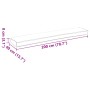 Cojines de Palets para Banco 2 pcs Antracita 200x40x8 cm Tejido Oxford de , Cojines para sillas y sofás - Ref: Foro24-4200172...