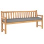 Cojines para palets para banco 2 pcs Gris 200x40x8 cm Tela Oxford de , Cojines para sillas y sofás - Ref: Foro24-42001729, Pr...