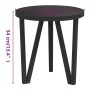 Black MDF coffee table Ø35 cm by vidaXL, Side tables - Ref: Foro24-331667, Price: 32,05 €, Discount: %