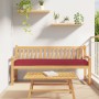 Cojines para Pallet para Banco 2 pcs Rojo Vino 200x40x8 cm Tela Oxford de , Cojines para sillas y sofás - Ref: Foro24-4200173...