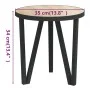 Sonoma oak MDF coffee table Ø35 cm by vidaXL, Side tables - Ref: Foro24-331666, Price: 25,74 €, Discount: %