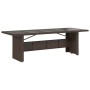 Set de mesa y sillas jardín 9 piezas y cojines ratán PE marrón en Conjuntos de jardín | Comprar online en Foru.es