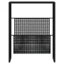 Revistero de acero negro 35x15x45 cm de vidaXL, Revisteros - Ref: Foro24-331668, Precio: 57,23 €, Descuento: %
