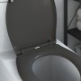 Asiento de inodoro de liberación rápida con cierre suave en duroplasto antracita de , Asientos de inodoros y bidés - Ref: For...
