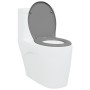 Asiento de Inodoro de Liberación Rápida con Cierre Suave Duroplast Gris de , Asientos de inodoros y bidés - Ref: Foro24-42002...