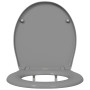Asiento de Inodoro de Liberación Rápida con Cierre Suave Duroplast Gris de , Asientos de inodoros y bidés - Ref: Foro24-42002...