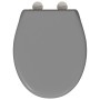 Asiento de Inodoro de Liberación Rápida con Cierre Suave Duroplast Gris de , Asientos de inodoros y bidés - Ref: Foro24-42002...