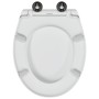 Asiento de Inodoro de Liberación Rápida con Cierre Suave Duroplast Blanco de , Asientos de inodoros y bidés - Ref: Foro24-420...