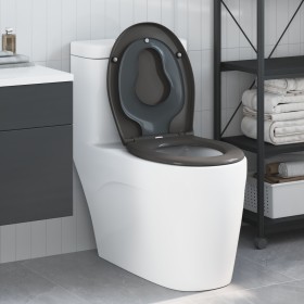 Asiento de inodoro familiar con asiento para niños y sistema de liberación rápida en Duroplast de , Asientos de inodoros y bi...