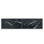 Mesa de consola vidrio templado negro 140x35x75,5 cm de vidaXL, Mesas auxiliares - Ref: Foro24-331697, Precio: 95,34 €, Descu...