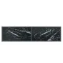 Mesa de consola vidrio templado negro 140x35x75,5 cm de vidaXL, Mesas auxiliares - Ref: Foro24-331697, Precio: 93,53 €, Descu...