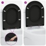 Asiento de Inodoro de Liberación Rápida con Cierre Suave Duroplast Negro de de , Asientos de inodoros y bidés - Ref: Foro24-4...