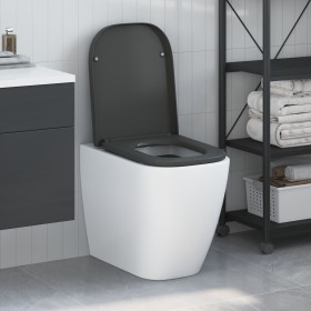 Asiento de inodoro de liberación rápida con cierre suave Duroplast antracita de , Asientos de inodoros y bidés - Ref: Foro24-...
