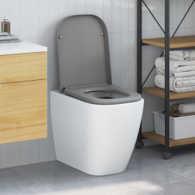 Asiento de inodoro de liberación rápida con cierre suave Duroplast Gris de , Asientos de inodoros y bidés - Ref: Foro24-42002...
