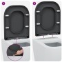 Asiento de inodoro de liberación rápida con cierre suave Duroplast antracita de , Asientos de inodoros y bidés - Ref: Foro24-...