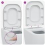 Asiento de inodoro de liberación rápida con cierre suave  Duroplast Blanco | Foro24.es | Tu tienda online para hogar, jardín y más Foro24.es