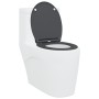 Asiento de Inodoro de Liberación Rápida con Cierre Suave Duroplast Antracita de , Asientos de inodoros y bidés - Ref: Foro24-...