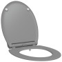 Asiento de inodoro de liberación rápida con cierre suave Duroplast Gris de , Asientos de inodoros y bidés - Ref: Foro24-42002...