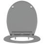 Asiento de inodoro de liberación rápida con cierre suave Duroplast Gris de , Asientos de inodoros y bidés - Ref: Foro24-42002...