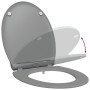 Asiento de inodoro de liberación rápida con cierre suave Duroplast Gris de , Asientos de inodoros y bidés - Ref: Foro24-42002...