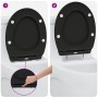 Asiento de Inodoro de Liberación Rápida  con Cierre Suave Duroplast Negro | Foro24.es | Tu tienda online para hogar, jardín y más Foro24.es