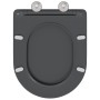 Asiento de inodoro que se cierra suave y rápido Duroplast Antracita de , Asientos de inodoros y bidés - Ref: Foro24-42002366,...