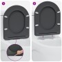 Asiento de inodoro que se cierra suave y rápido Duroplast Antracita de , Asientos de inodoros y bidés - Ref: Foro24-42002366,...