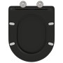 Asiento de Inodoro de Liberación Rápida con Cierre Suave - Duroplast, Negro de , Asientos de inodoros y bidés - Ref: Foro24-4...