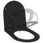 Asiento de Inodoro de Liberación Rápida con Cierre Suave - Duroplast, Negro de , Asientos de inodoros y bidés - Ref: Foro24-4...