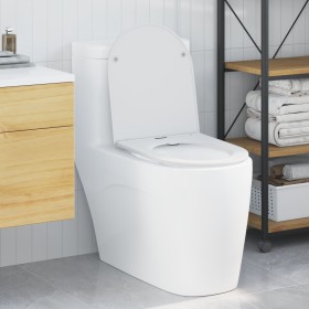 Asiento de inodoro de liberación rápida de con cierre suave de duroplast blanco de , Asientos de inodoros y bidés - Ref: Foro...