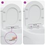 Asiento de inodoro de liberación rápida de con cierre suave de duroplast blanco de , Asientos de inodoros y bidés - Ref: Foro...