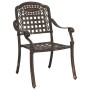 Sillas de Jardín 2 pcs Bronce de Aluminio Fundido de , Sillas de jardín - Ref: Foro24-42002370, Precio: 213,72 €, Descuento: %