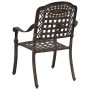 Sillas de Jardín 2 pcs Bronce de Aluminio Fundido de , Sillas de jardín - Ref: Foro24-42002370, Precio: 213,72 €, Descuento: %