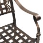 Sillas de Jardín 2 pcs Bronce de Aluminio Fundido de , Sillas de jardín - Ref: Foro24-42002370, Precio: 213,72 €, Descuento: %