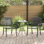 Sillas de jardín 2 pcs negras de aluminio fundido de , Sillas de jardín - Ref: Foro24-42002371, Precio: 210,15 €, Descuento: %