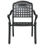 Sillas de jardín 2 pcs negras de aluminio fundido de , Sillas de jardín - Ref: Foro24-42002371, Precio: 210,15 €, Descuento: %