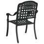 Sillas de jardín 2 pcs negras de aluminio fundido de , Sillas de jardín - Ref: Foro24-42002371, Precio: 210,15 €, Descuento: %