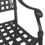 Sillas de jardín 2 pcs negras de aluminio fundido de , Sillas de jardín - Ref: Foro24-42002371, Precio: 210,15 €, Descuento: %