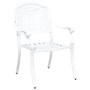 Sillas de Jardín 2 pcs de Aluminio Fundido Blancas de , Sillas de jardín - Ref: Foro24-42002372, Precio: 229,28 €, Descuento: %