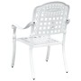 Sillas de Jardín 2 pcs de Aluminio Fundido Blancas de , Sillas de jardín - Ref: Foro24-42002372, Precio: 229,28 €, Descuento: %