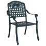 Sillas de Jardín 2 pcs Verde de Aluminio Fundido de , Sillas de jardín - Ref: Foro24-42002373, Precio: 213,72 €, Descuento: %