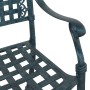 Sillas de Jardín 2 pcs Verde de Aluminio Fundido de , Sillas de jardín - Ref: Foro24-42002373, Precio: 213,72 €, Descuento: %