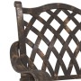 Sillas de jardín 2 pcs de bronce de aluminio fundido de , Sillas de jardín - Ref: Foro24-42002374, Precio: 229,28 €, Descuent...