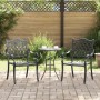 Sillas de jardín 2 piezas Negro de aluminio fundido de , Sillas de jardín - Ref: Foro24-42002375, Precio: 229,28 €, Descuento: %